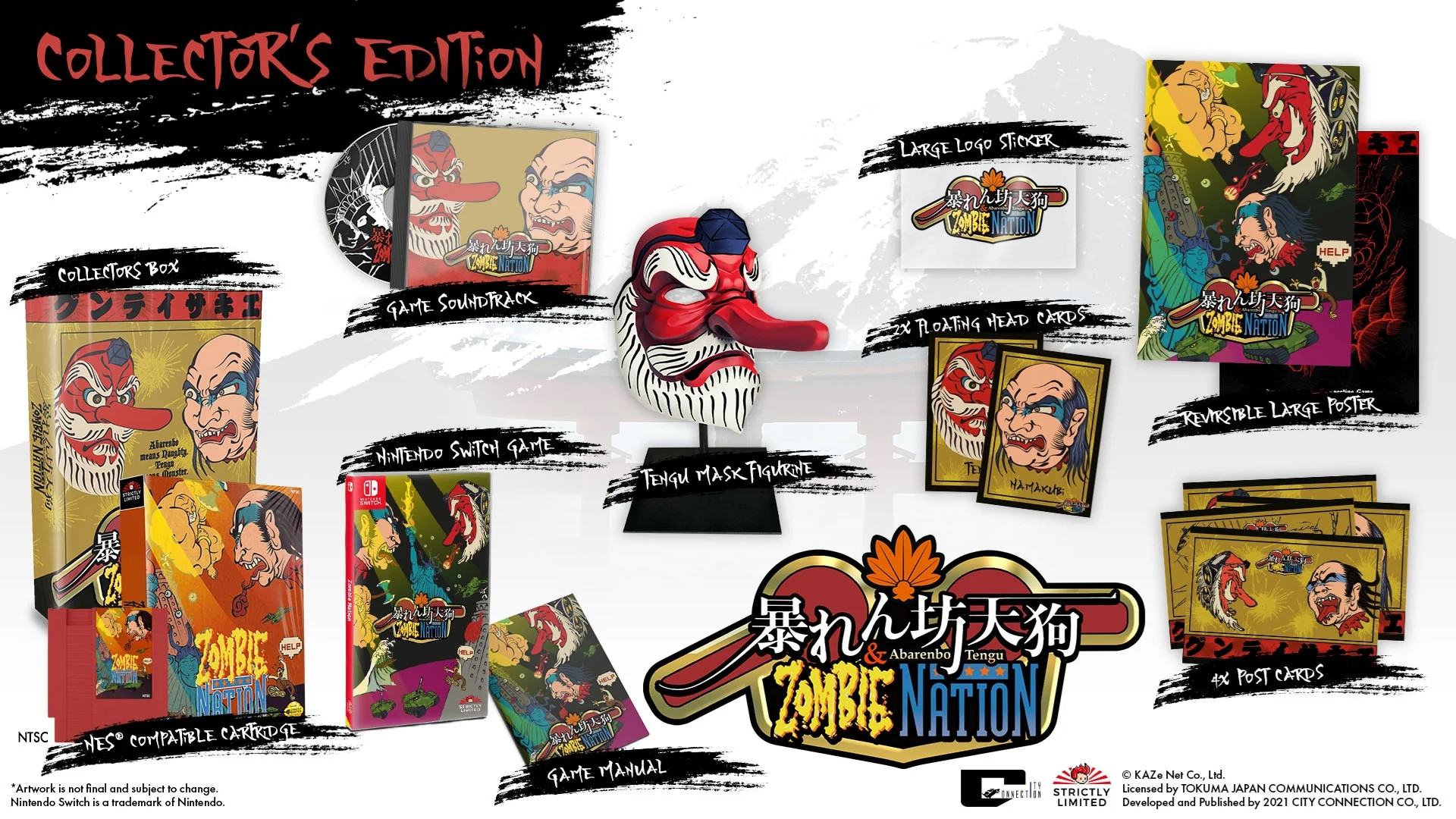 Abarenbo Tengu & Zombie Nation Collector's Edition NES Bundle