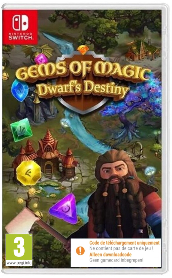 Gems of Magic: Dwarf's Destiny (Code in a Box) - Nintendo Switch