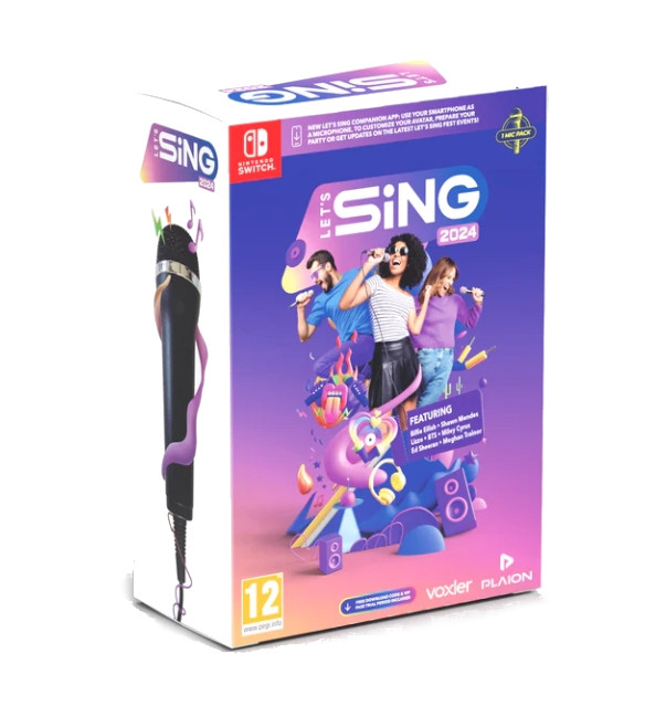 Let's Sing 2024 + 1 Microphone - Nintendo Switch
