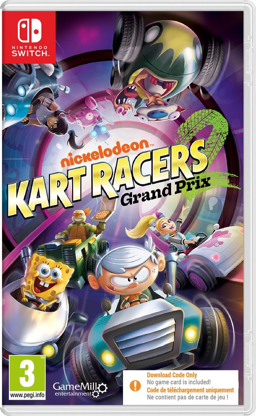 Nickelodeon Kart Racers 2 Grand Prix (code in a box) - Nintendo Switch