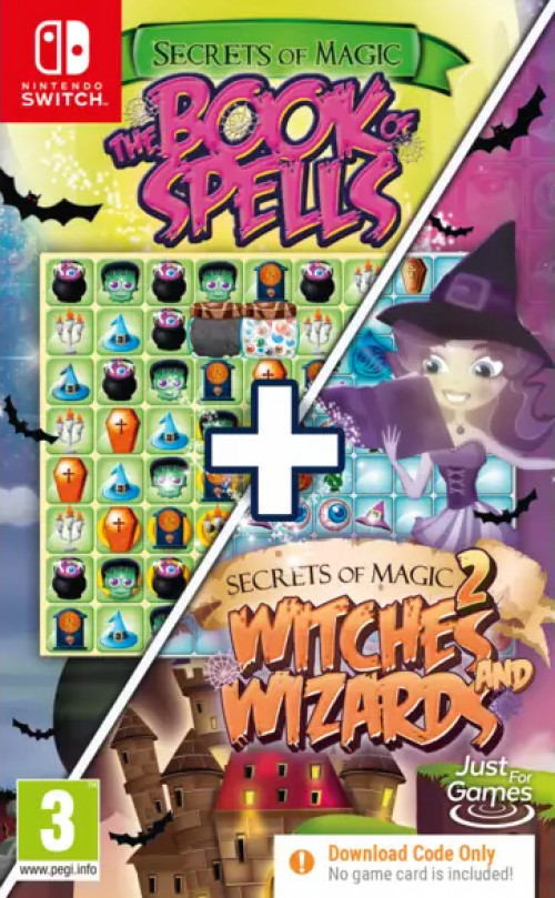 Secrets of Magic 1+2: The Book of Spells + Secrets of Magic 2: Witches and Wizards (Code in a Box) - Nintendo Switch