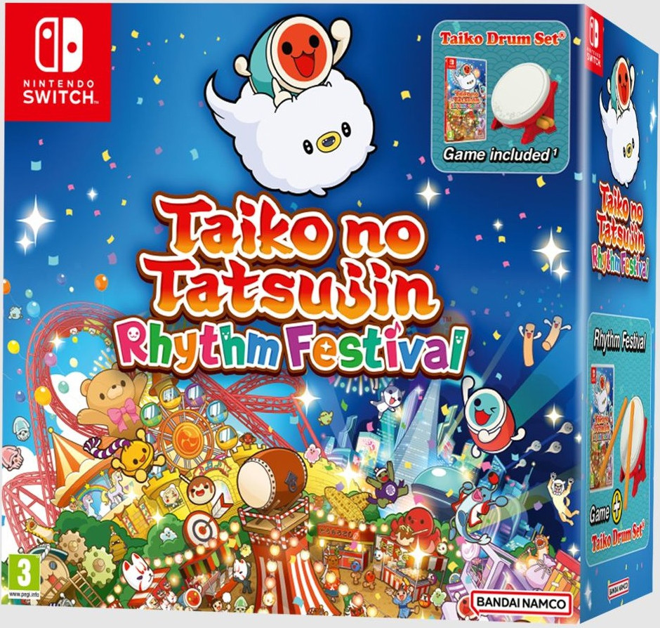 Taiko No Tatsujin Rhythm Festival + Taiko Drum Set - Nintendo Switch
