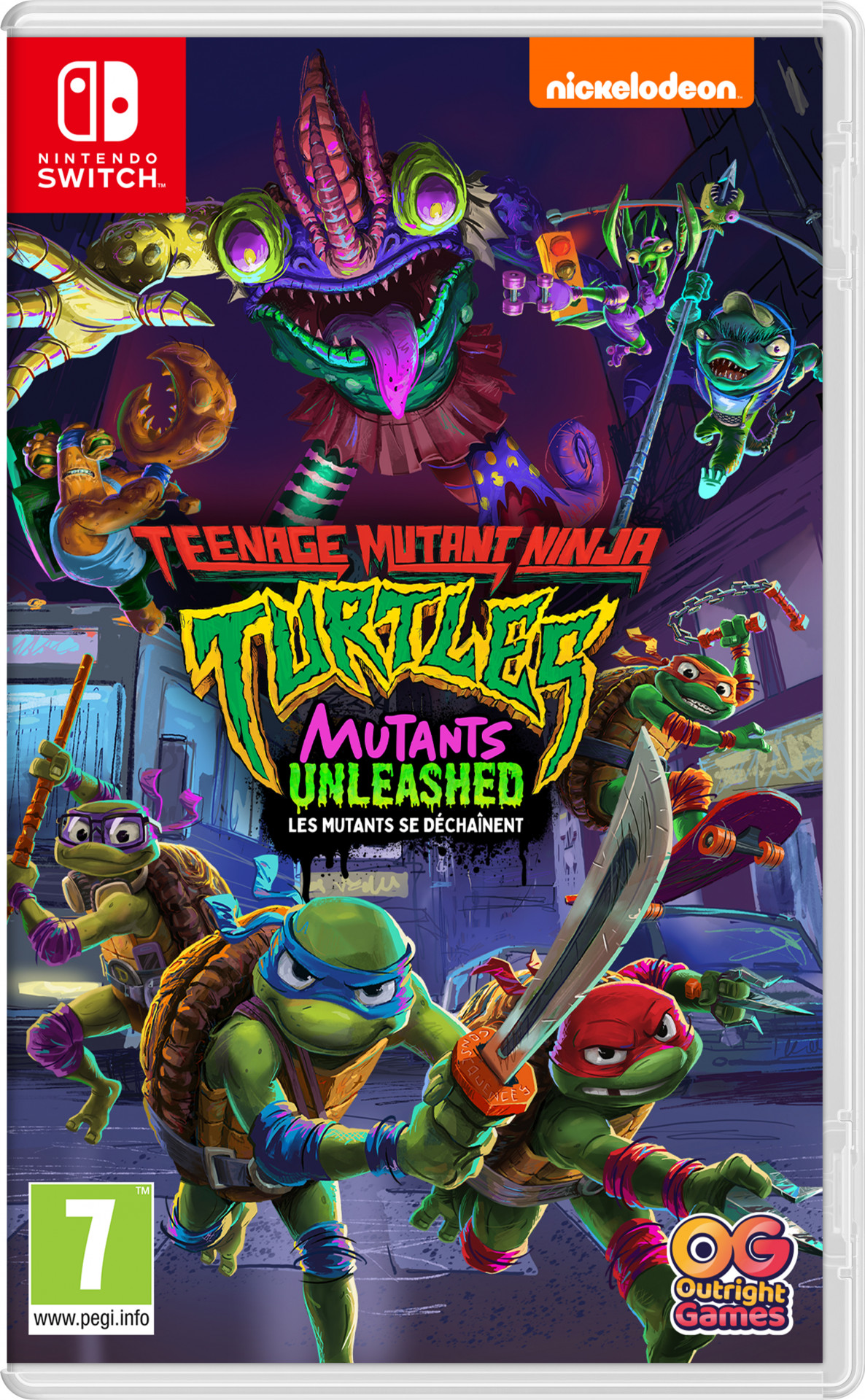 Teenage Mutant Ninja Turtles: Mutants Unleashed (verpakking Frans, game Engels)