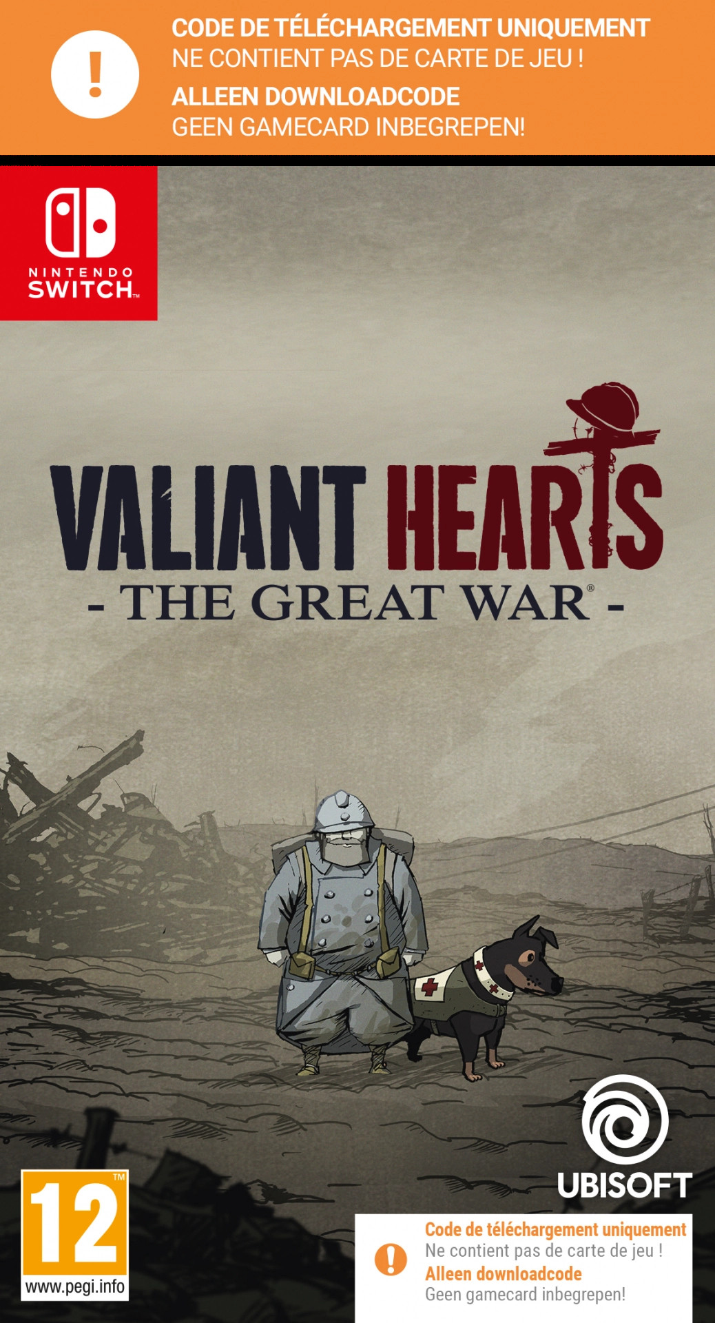 Valiant Hearts The Great War Remaster (Code in a Box) - Nintendo Switch