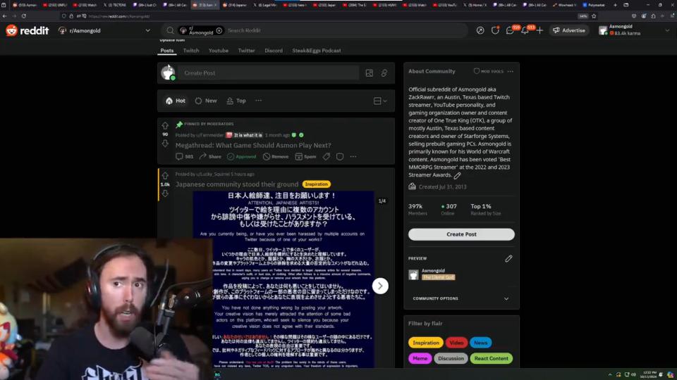 Asmongold's Twitch Channel Banned After Controversial Rant