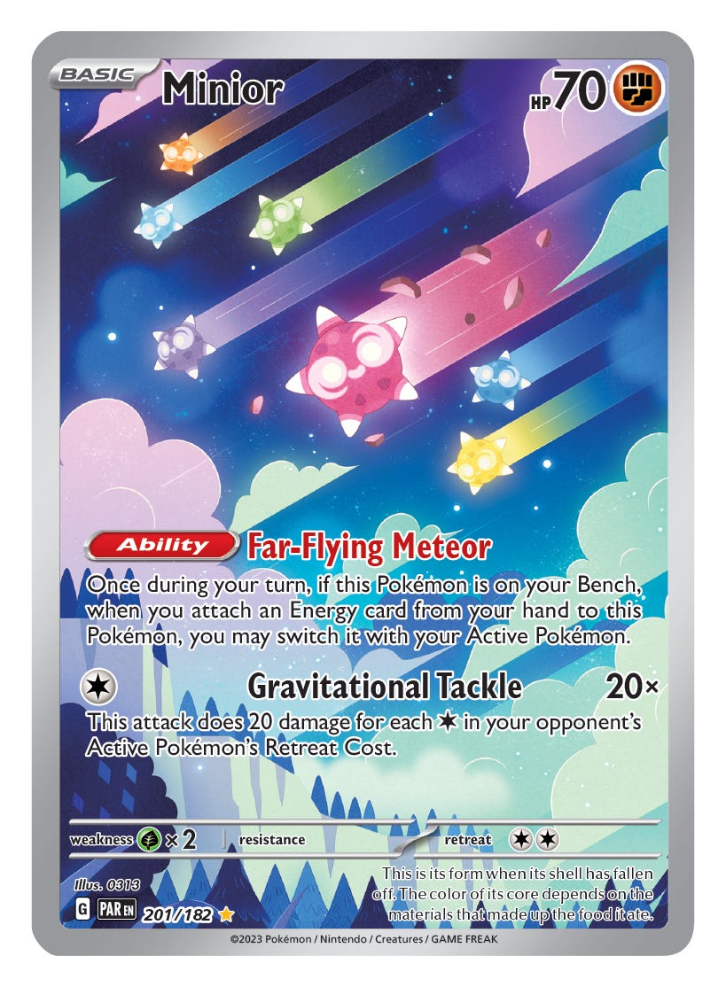 Exclusive: Minior, Tinkatink revealed in Pokemon TCG Scarlet Violet Paradox Rift
