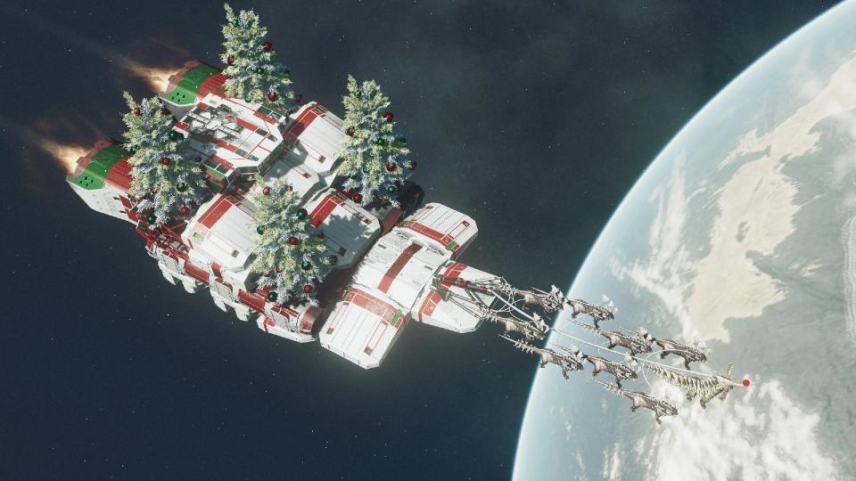 Experience a holiday out of this world Transform your vessel into a celestial sleigh with the new Starfield mod: Become the ultimate Starborn Santa