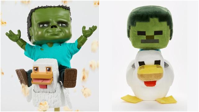 Grab Your Minecraft Movie Chicken Jockey Figure and Plush Now