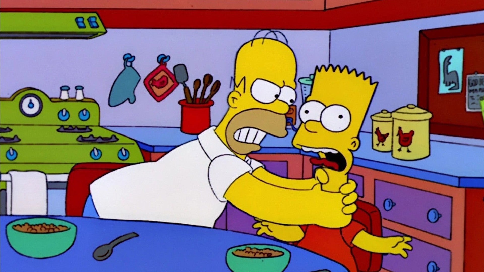 Homer Will No Longer Choke Bart in The Simpsons