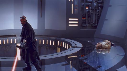 Liam Neeson Calls Qui-Gon's Death by Darth Maul 'Namby-Pamby'