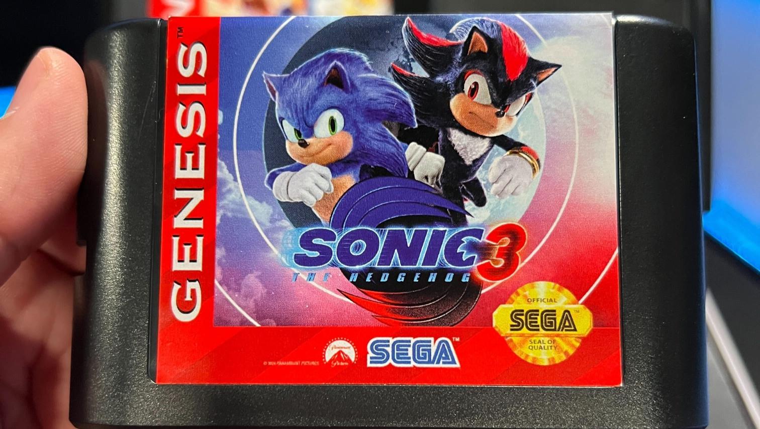 Paramount Unveils Sega Genesis Cartridge to Tease Sonic 3 Trailer