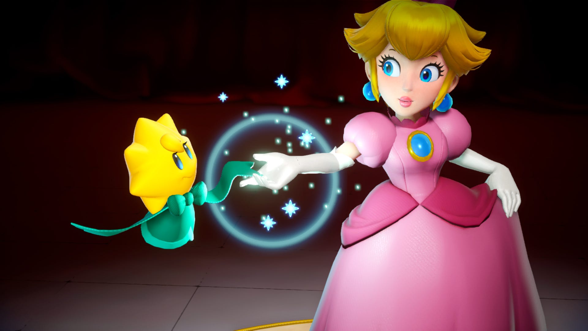 Princess Peach tasks you to save Sparkle Theatre in March of 2024