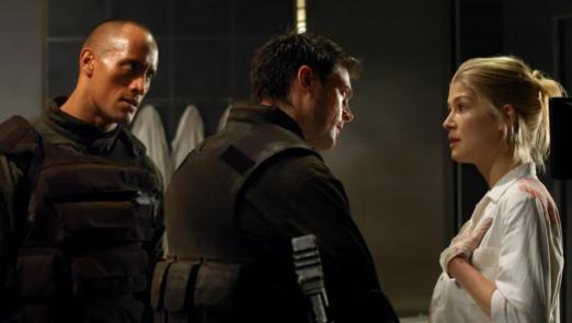 Rosamund Pike Calls Doom with The Rock 'Career-Ending Disaster'