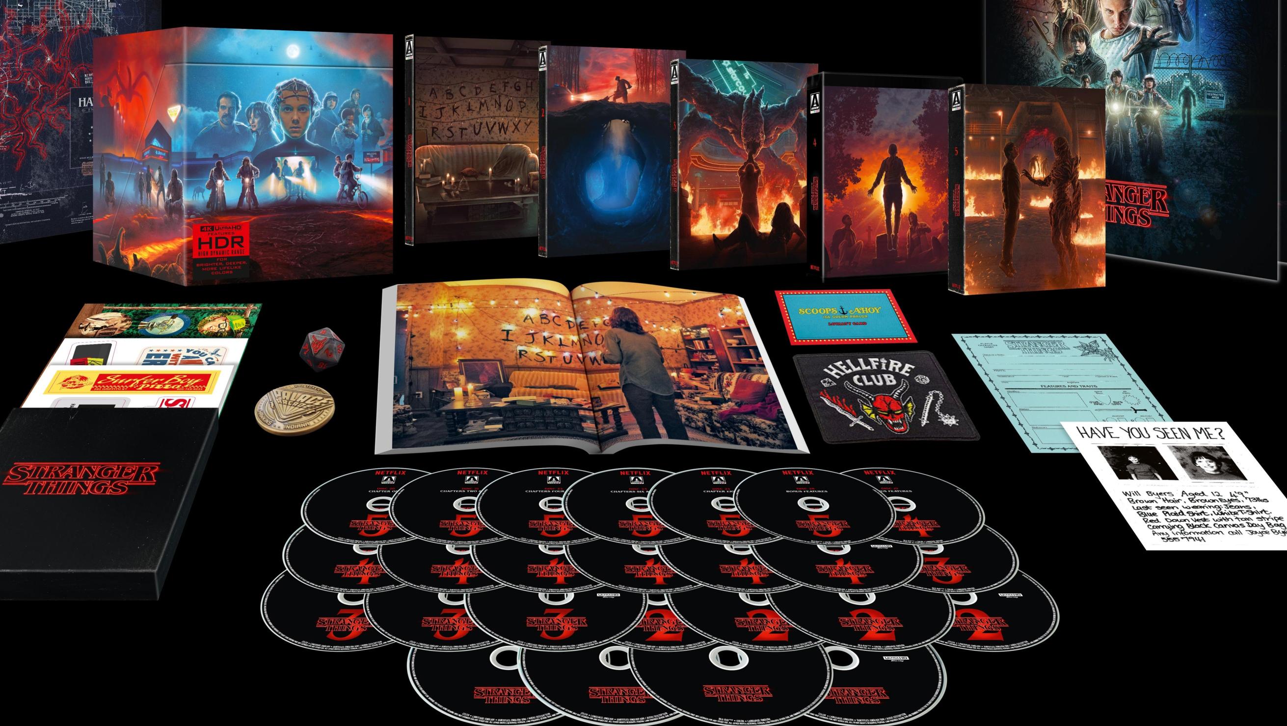 Stranger Things: Epic 25-Disc Blu-Ray Set With D20 Dice