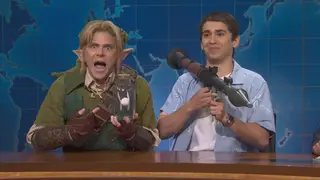 SNL sketch brings GTA 6’s Jason and Zelda’s Link together on Weekend Update