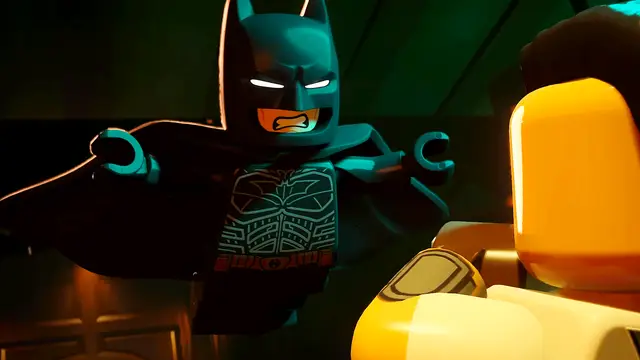 Lego Batman: Legacy of the Dark Knight with iconic music and references
