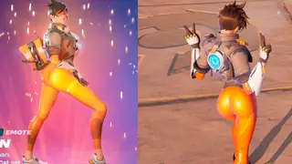 Overwatch fans are convinced Fortnite has ‘un-nerfed’ Tracer’s butt