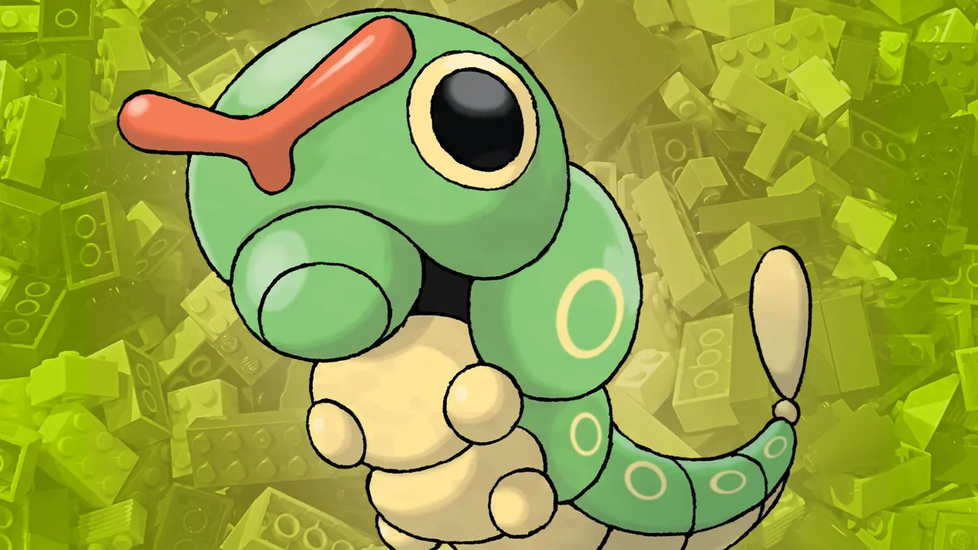 LEGO fan bouwt indrukwekkende Caterpie die beter is dan officiële Pokémon sets