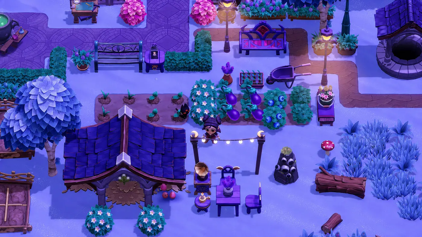 Moonlight Peaks: supernatural farming sim with vampires and magic