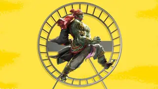 Ganondorf trapped in a hamster wheel: the latest glitch in Hyrule