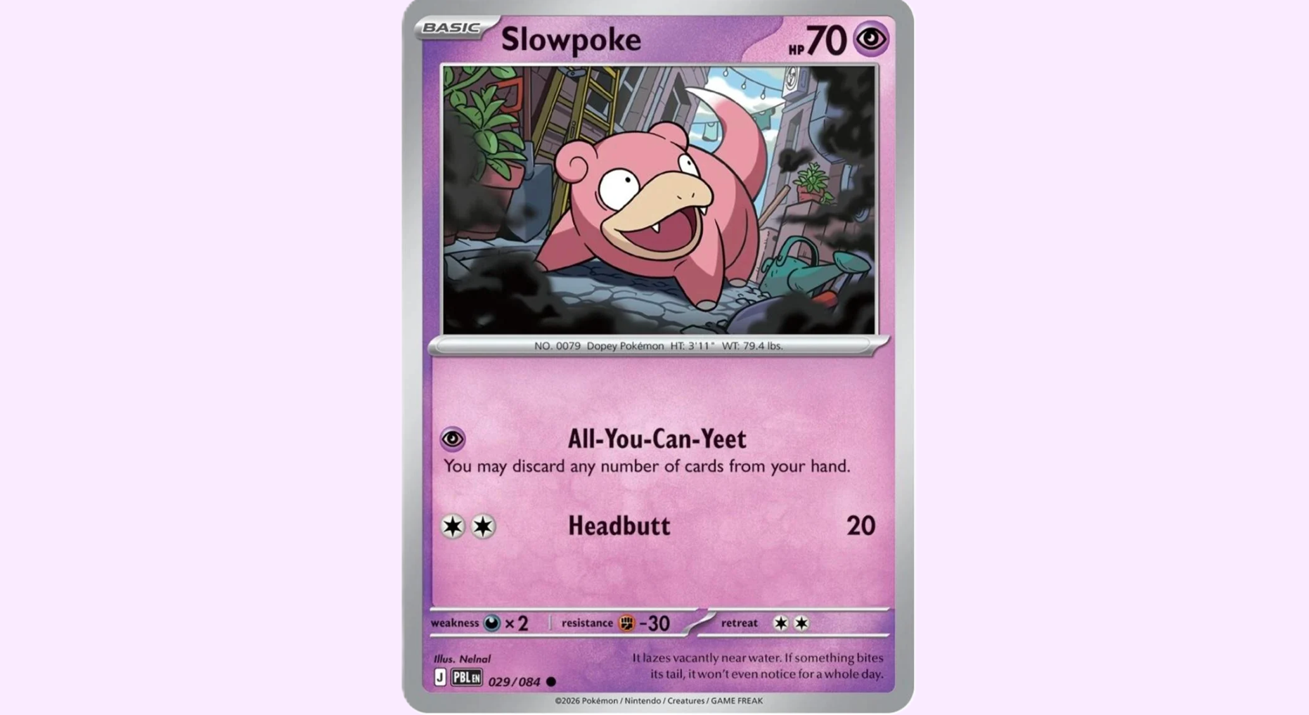 Discover the new Slowpoke card in the Pokémon Trading Card Game