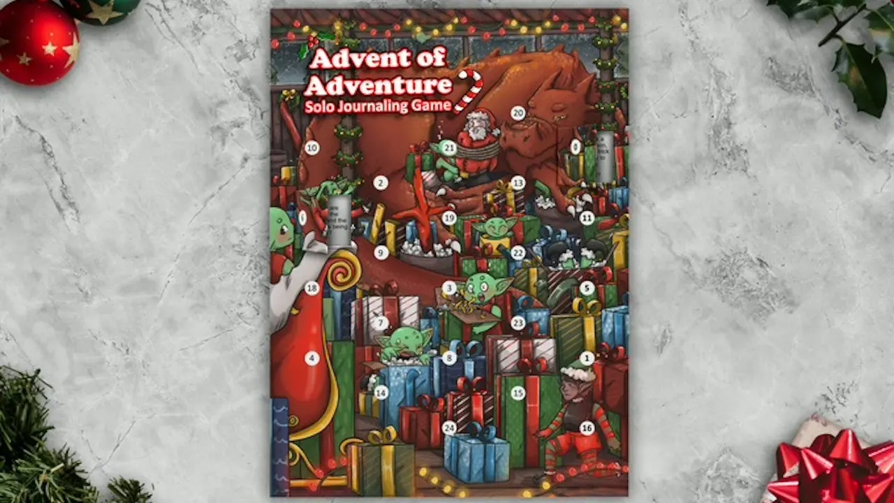 Advent of Adventure: solo RPG with an advent calendar theme and impact on players