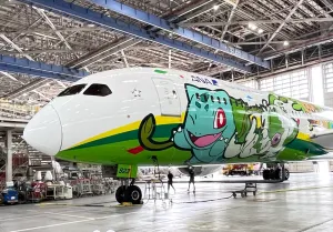 ANA unveils Green Pokémon Jet for Pokémon’s 30th anniversary